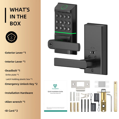 Viladepot Smart Lock Fingerprint Door Lock