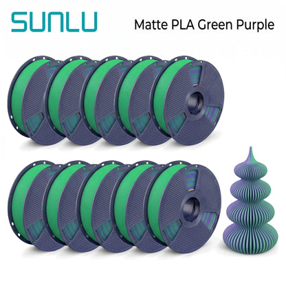 SUNLU Matte PLA filament 10kg 1.75mm 1roll/kg(2.2lbs)