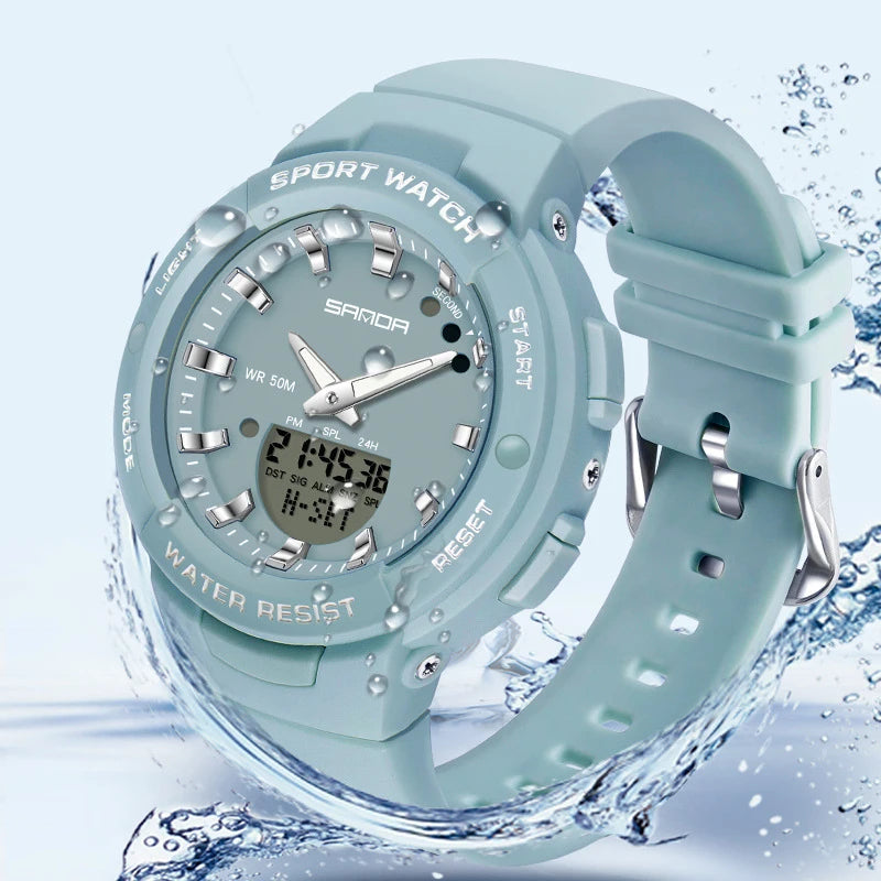 SAN DA Brand Watch For Sports 5 Bar Waterproof