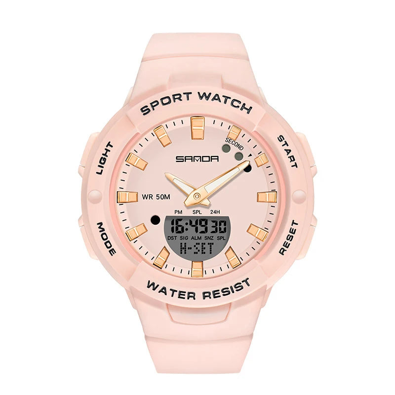 SAN DA Brand Watch For Sports 5 Bar Waterproof