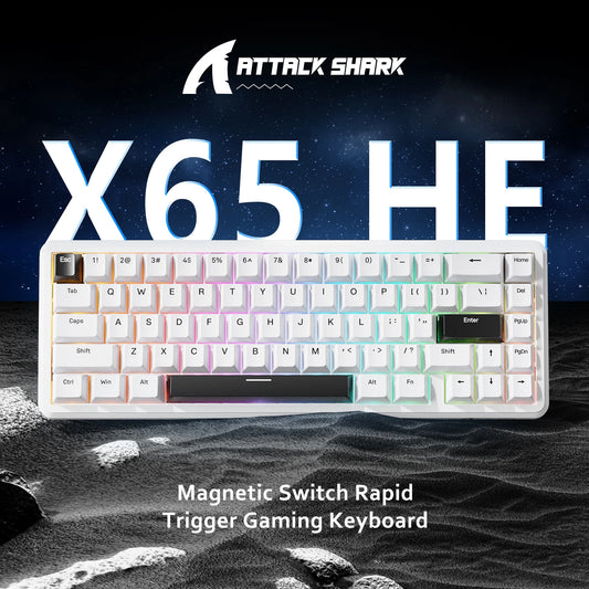 ATTACK SHARK X65 HE Magnetische Gaming-Tastatur