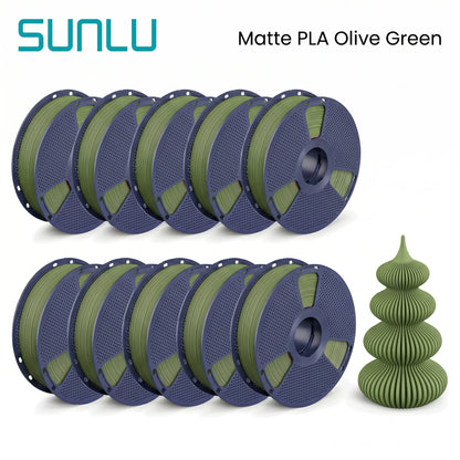 SUNLU Matte PLA filament 10kg 1.75mm 1roll/kg(2.2lbs)