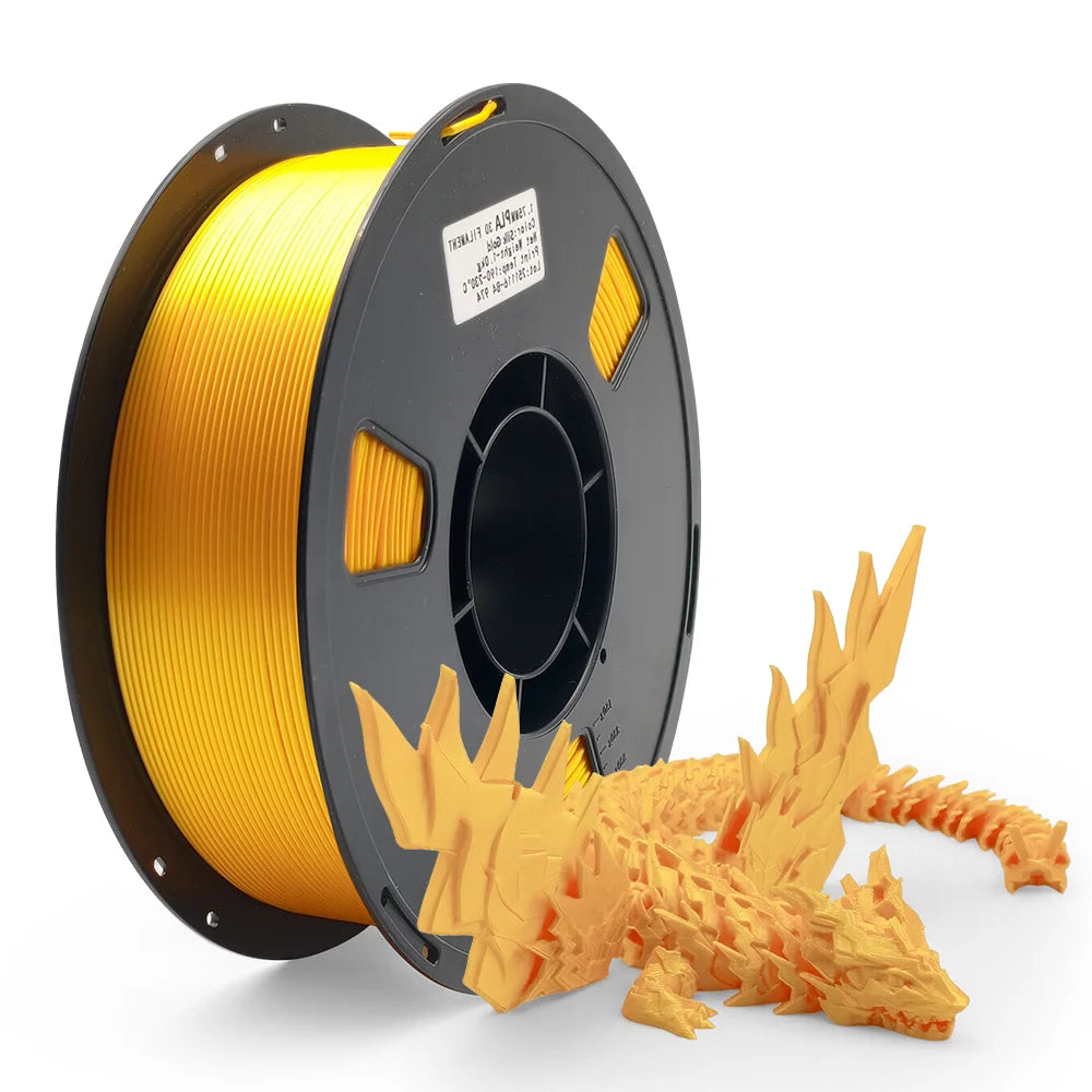 5KG Silk PLA Plastic Gold Sliver,3D Printer Filament 1.75mm 1KG