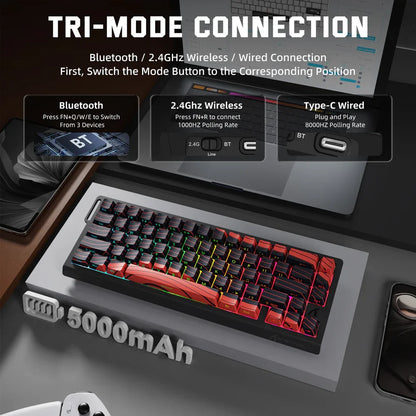 ATTACK SHARK X68PRO HE Wireless Rapid Trigger Gaming Keyboard