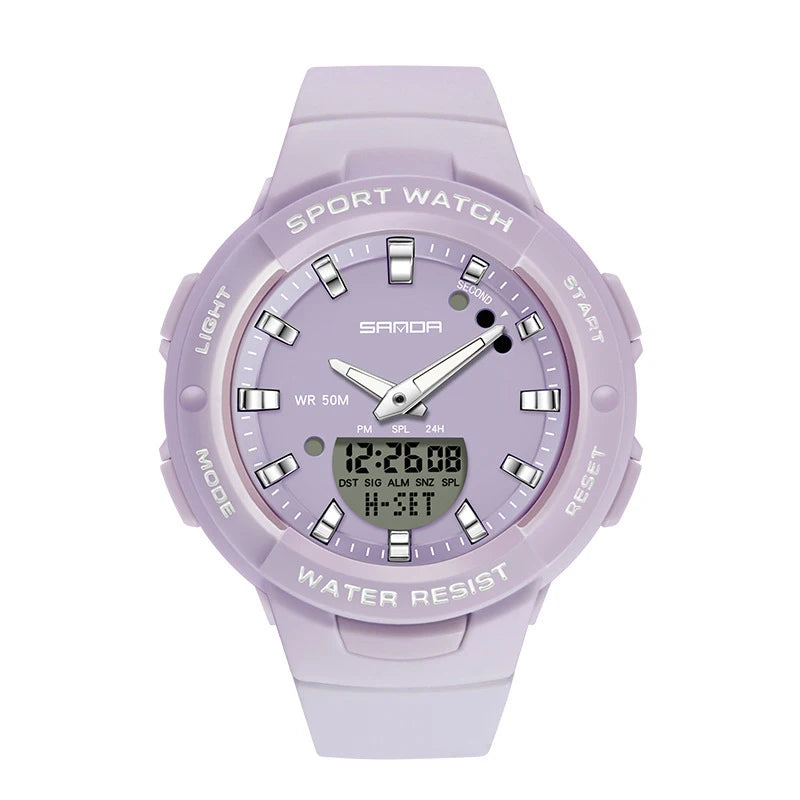 SAN DA Brand Watch For Sports 5 Bar Waterproof