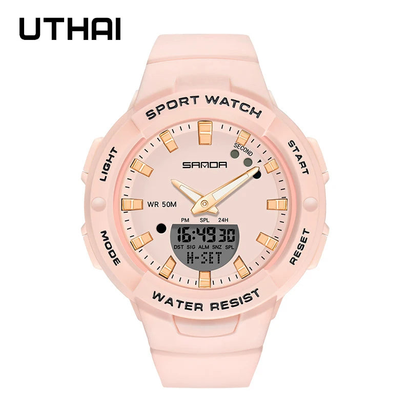 SAN DA Brand Watch For Sports 5 Bar Waterproof