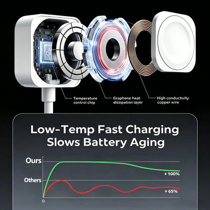 TIMESS Magnetic USB A TYPE-C Watch Charger