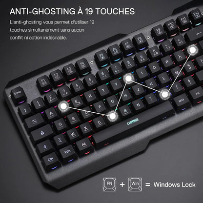 Redragon K506 Wired Gaming Keyboard with Rainbow LED
