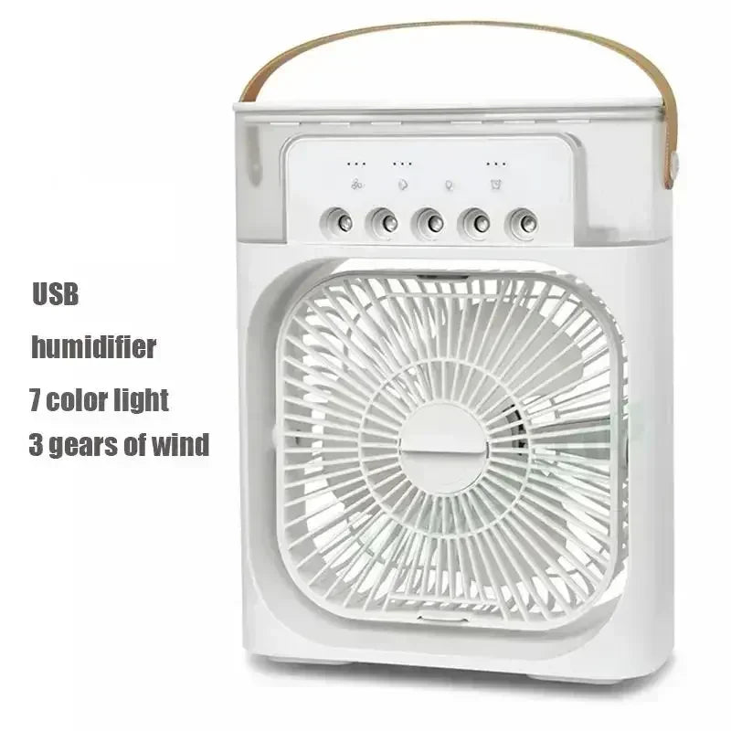 New 3 In 1 Mini Air Cooler Portable Fan Air Conditioner Humidifier
