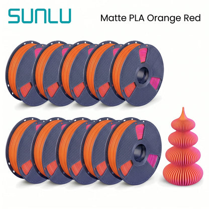 SUNLU Matte PLA filament 10kg 1.75mm 1roll/kg(2.2lbs)