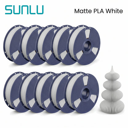 SUNLU Matte PLA filament 10kg 1.75mm 1roll/kg(2.2lbs)