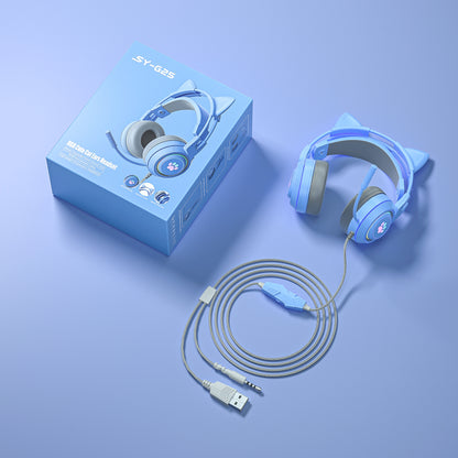 Wired PS5 Headset for Computer and Mobile Gaming