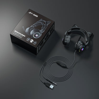 Wired PS5 Headset for Computer and Mobile Gaming